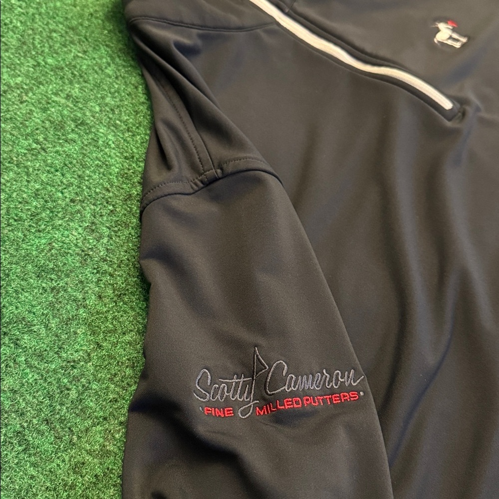 MINT Scotty Cameron Peter Millar Q-Zip Pullover (Black / Size Large)